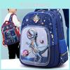 Boys Cartoon Backpack With Fun Crocodile Pattern Large Size Ideal For Kindergarten And Primary School