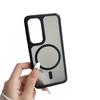 Carbon fiber textured magnetic mobile phone case is suitable for Samsung S24ULTRA matte A54/A55/A13/A14 hand rope
