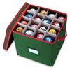 Christmas Ornament Storage Box Made With Durable-Oxford Polyester Material Holds Up To 64 Holiday Ornaments Decoration Balls