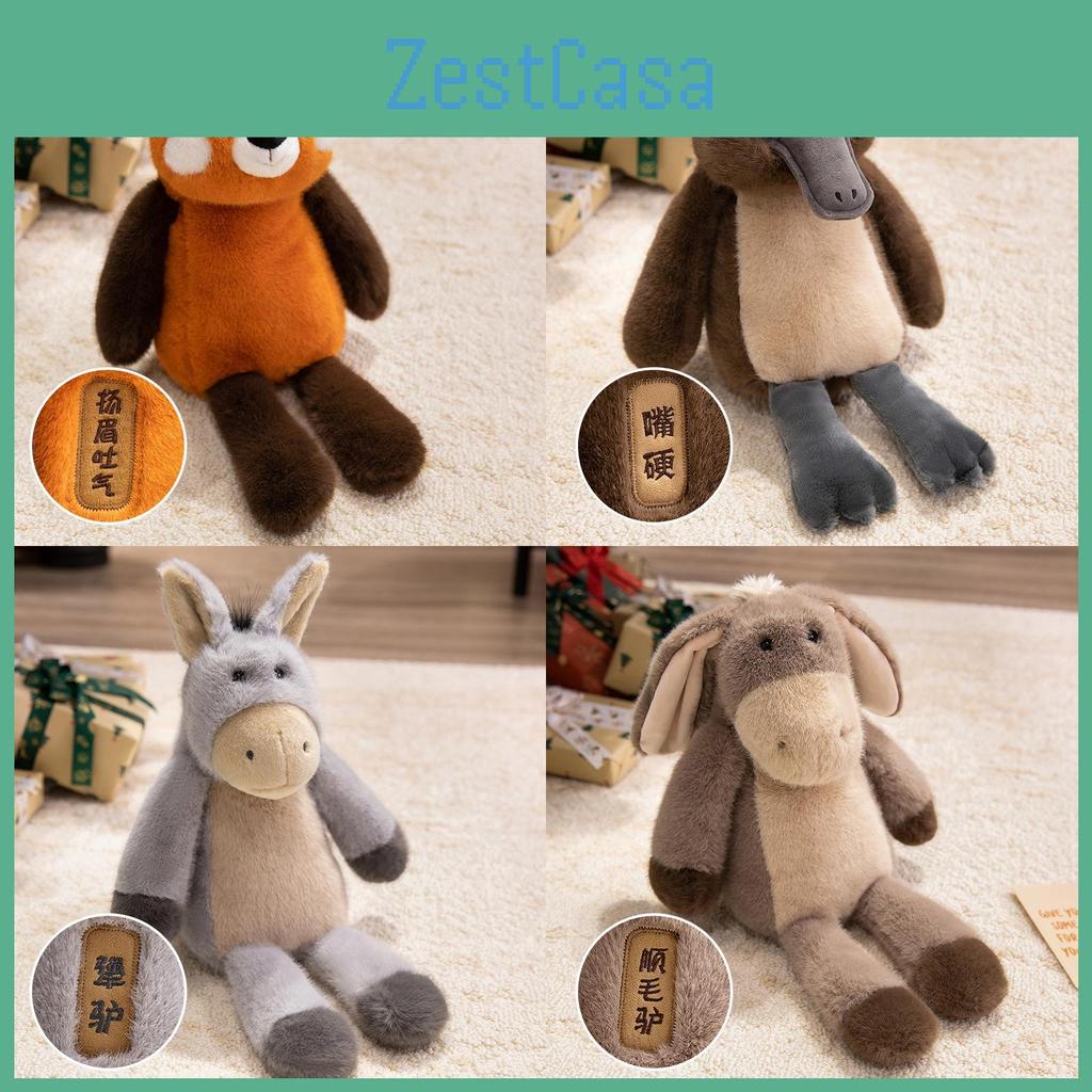 Raccoon Donkey Platypus Plush Toy Cute Animal Cartoon Dolls Kids Gifts Birthday