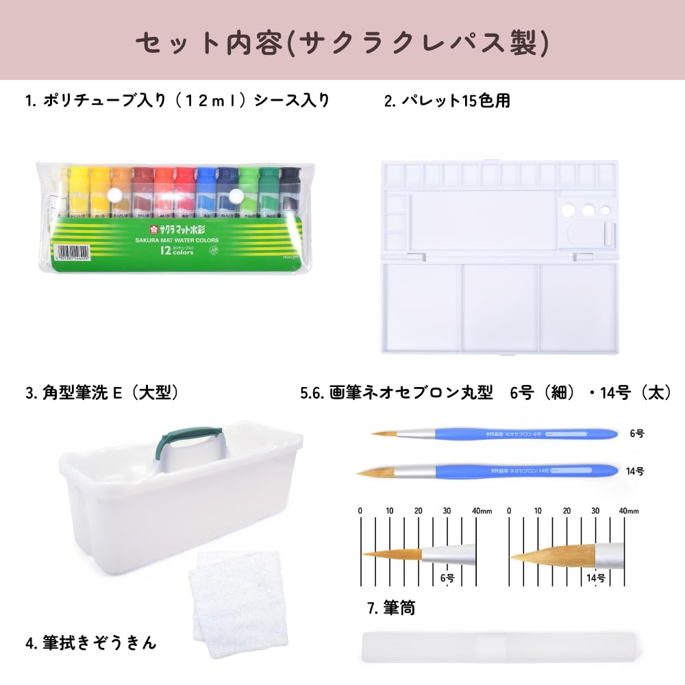 LAURA ASHLEY Art Supplies and Paint Bag Paint Set Watercolor Riviera Boys Cute Mesh Art Supplies Set with Shoulder Strap Watercolor Paints Included