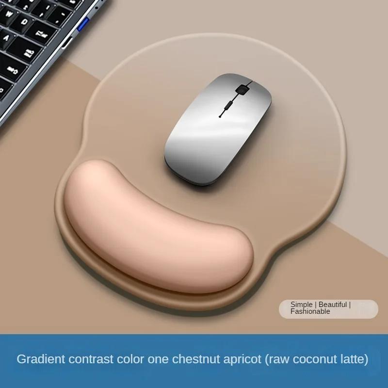 Tapis de souris dégradé, support de poignet confortable, tapis de souris antidérapant, tapis de souris souple, support de poignet, tapis de souris en silicone pour ordinateur