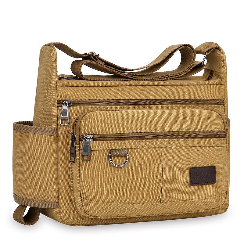 Herren Canvas Umhänge- und Schultertasche - Lässige Reise Messenger und Rucksack