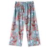 Women's Plus Size Summer Casual Set, Printed Top & Capri Pants (3XL-7XL)