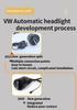 Wired Automatic Headlight Switch for Volkswagen: Lavida, Golf, Bora, Passat, Jetta, Polo.