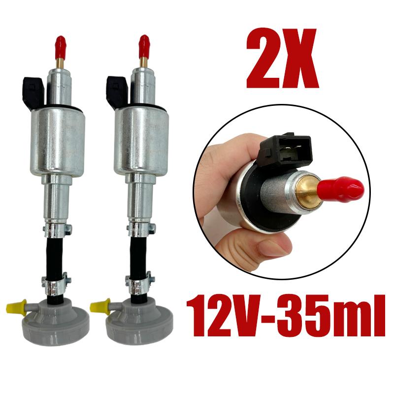 2X 12V/24V Car Air Diesel Parking Heater Truck Oil Fuel Pump Pulse Meter Pump For Webasto Eberspacher 2KW 5KW 8KW W/ Damper