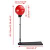 Kid Adjustable Punching Ball Bag Boxing With Light Set 82cm-123cm With Gloves
