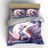 Enchanted Nine-Tailed Fox Under Moonlight Duvet Cover Set With 3D Printing Design Soft Polyester Bedding Set All-Season Comfort