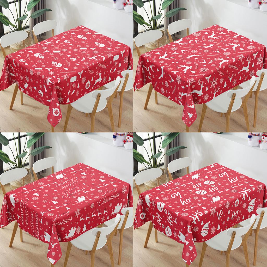 Christmas Plastic Tablecloth Merry Christmas Decorations For Home Table 2026 Navidad Noel Xmas Decor Happy New Year Gift 2026