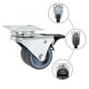 VidaXL Roulettes pivotantes doubles à double frein 4 pcs 50 mm
