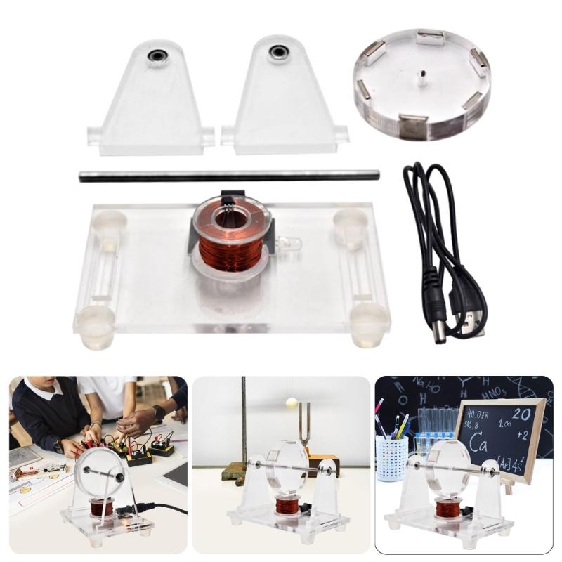 Brushless Motor DIY SelfMade Motor Model Physics Drive Computer Accessory Featuring Acrylic