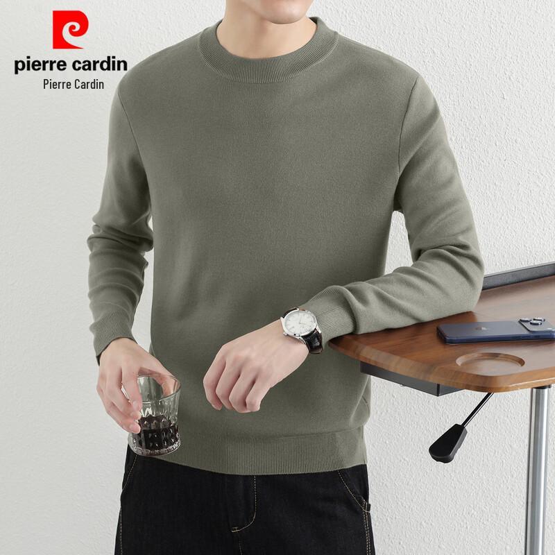 Pierre Cardin Men's Thickened Crew Neck Knit Sweater