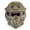 ABS Outdoor Casco Protector Built-in Headset Lens Multiple Color Safety CS Game Full Face Field Cover Tactical Mask Helmet
