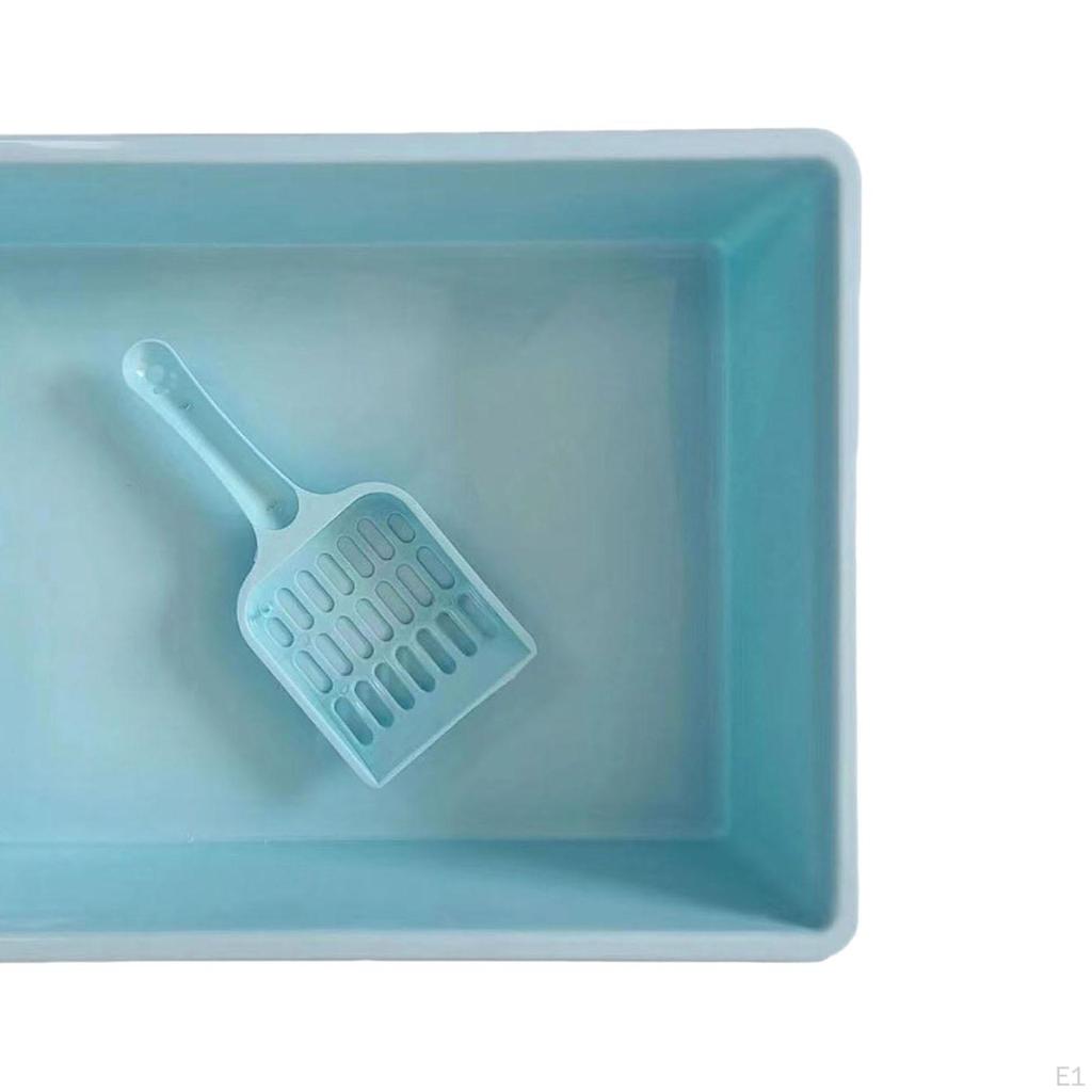 Toilet Pet Litter Tray Pan with Scoop, Bedpan Deep Loo Container for Doggy, Kitten, Kitty