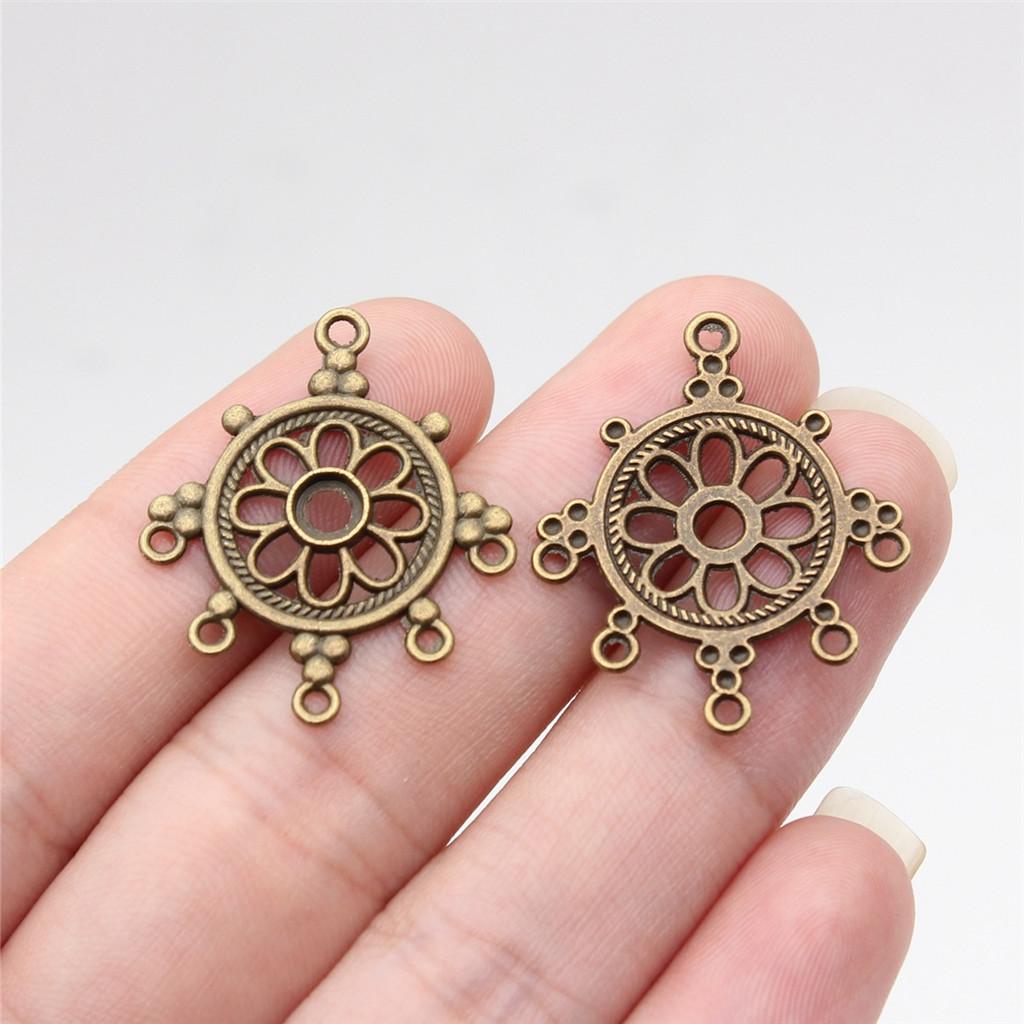 Accessoires Pièces Connecteur Boucle d'Oreille Rond Multi-Trous Fournitures de Bijoux de Mariage ZA044