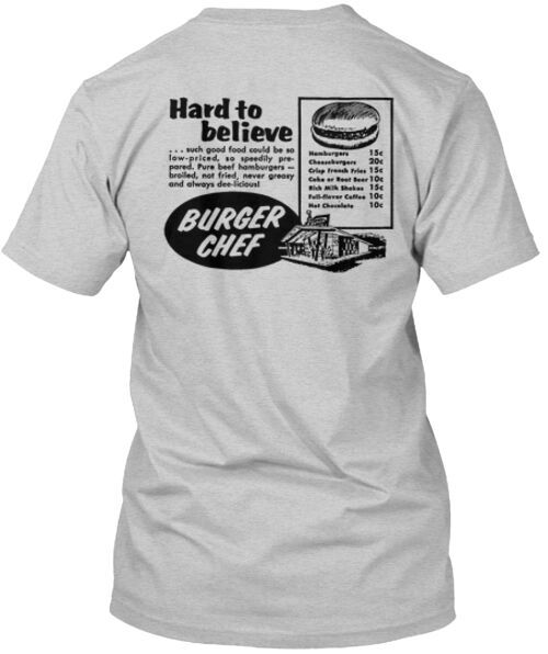 Burger Chef Kite Logo  Made in the USA Size S to 5XL Unisex T-Shirt S