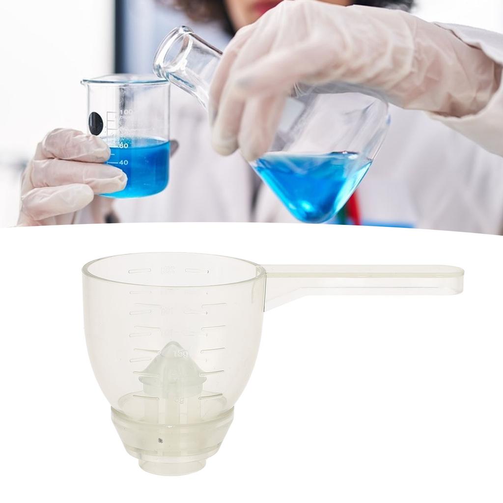 Measuring Scoop Funnel with Scale Spill Proof ABS Powder Measuring Spoon for Kitchen Tool