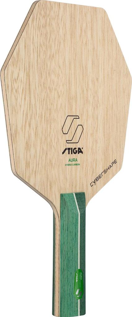STIGA Cyber Shape Aura Hybrid Carbon Straight Shakehand Table Tennis Racket with Wide Sweet Spot (1602250237)