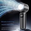 Portable USB Rechargeable Handheld Turbo Fan - Ice Cooling, 199 Speeds, Low Noise