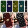 Quilted Texture Sofa Pattern Crown For Oppo A80 A60 A40 A94 A54 A98 A78 A18 A38 A58 A16 A76 A96 A17 A77 A74 A57S A15 Phone Case