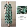 V-neck Thin Plus Size Loose Vintage Cover-up Long Dress