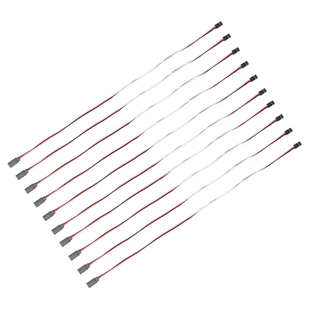 10PCS 3 Pin Servo Extension Cable Model Car Servo Driver Connection Line Brass Inner Core 500mm