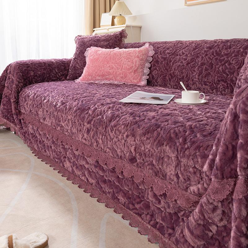

Чехол для дивана Ins Style Winter Sofa Cover Cover All-Inclusive Universal Cushion Protective Sofa Blanket Full Cover Towel 180*130cm