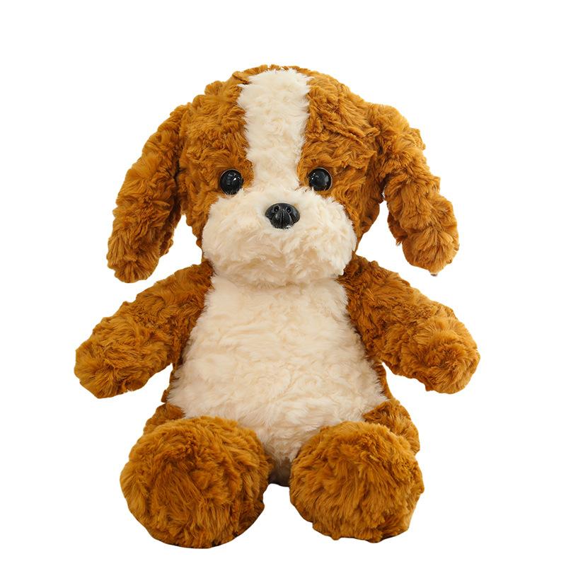 Cute Curly Puppy Plush Toy Claw Machine Doll Home Furnishing Pillow Ring Exchange Gift Car Pillow