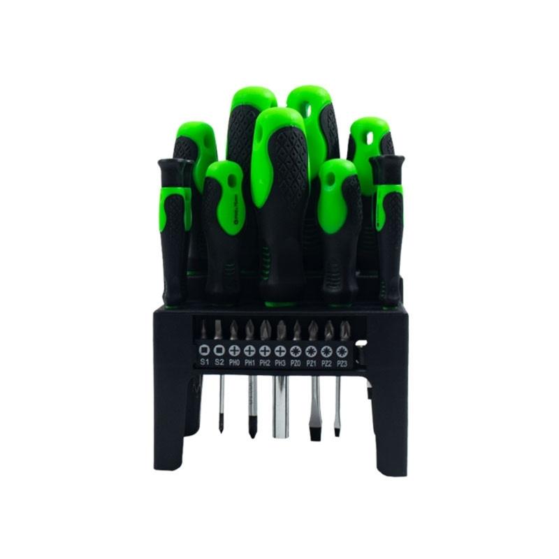 

Pack of 12Pcs Alloy Steel Screwdriver Bit Set Featuring Ergonomic Handle and Compact Storage Box for Functional Home and Professional Repair Tasks 1