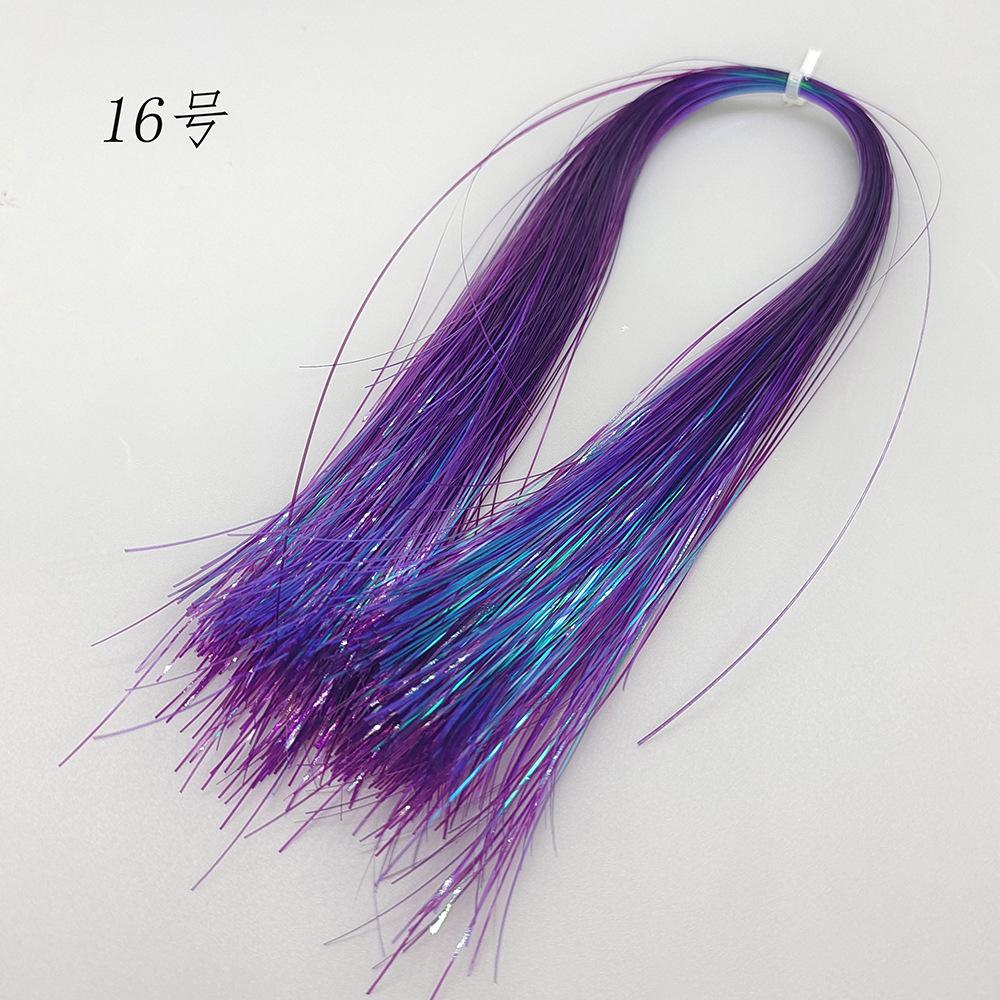 Oem 35cm 3g/bag Colorful Bright Silk Road Fly Hook Accessories 16 Colors Diy Fly Bait Fish Hook Body Binding Accessories New Arr