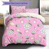 Rick and Morty Pattern Bedding Quilt Set  Home Decoration  Gift (1 * duvet cover + 2 * pillowcase  without core)