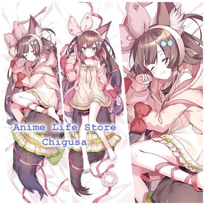 Vtuber Chigusa Hot Anime Girl Otaku Dakimakura Body Pillowcase Kinky Dwustronna Drukowana Poszewka na Poduszkę Kostiumową Cosplay