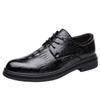 Business dress leather shoes men's cowhide British trend Korean version fashion versatile Brock leather shoes