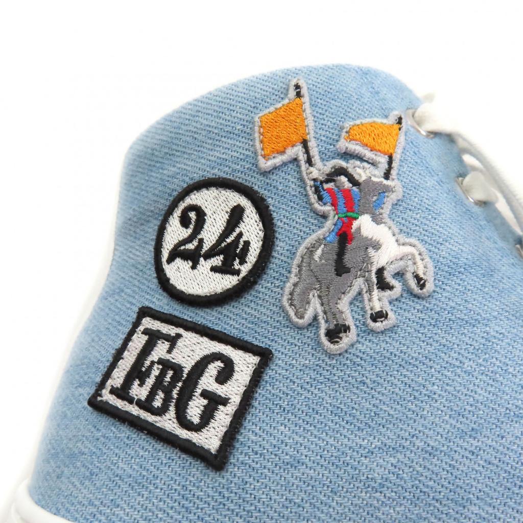 Pristine HERMES High cut sneakers Iriko Indigo denim Women 37 YZ064379 Used