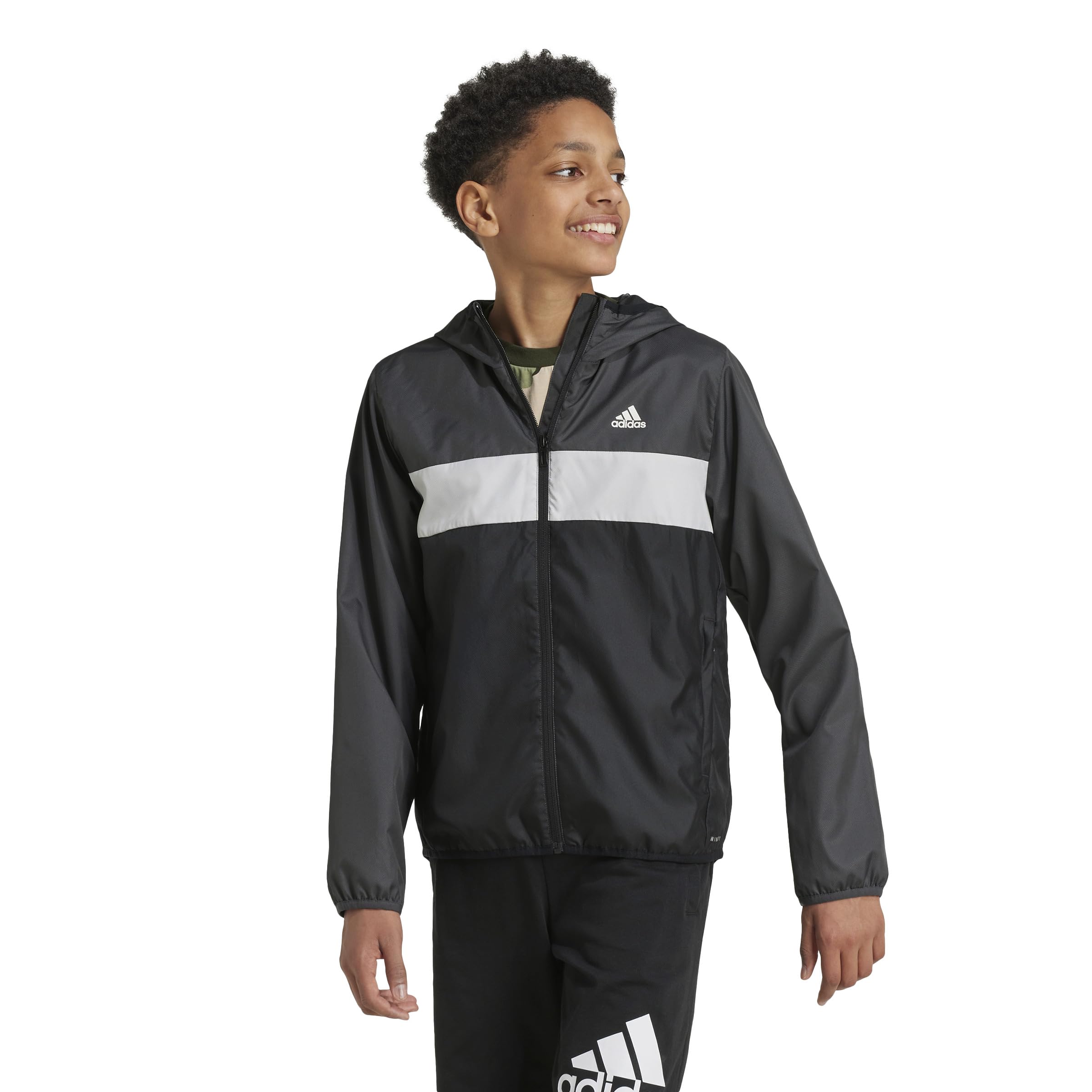 

Детская ветровка RDY Tiberio JTH14 серая [Adidas] ВЕТЕР. Шесть/Серый Один/Черный (IX3303)