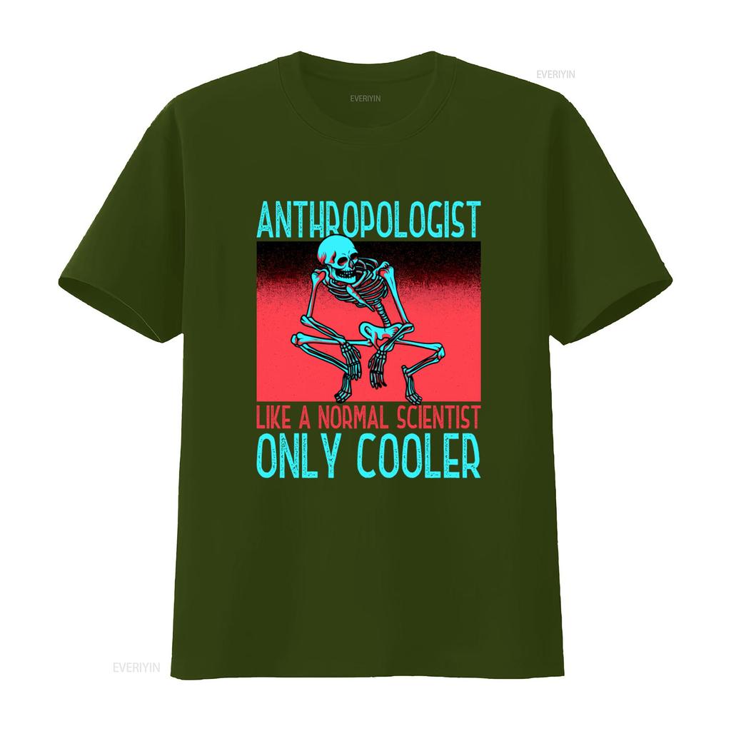 Anthropologist Like A Normal Scientist Only Cooler Skeleton T Shirt Vintage Comfortable Top For Everyday Wear Breathable