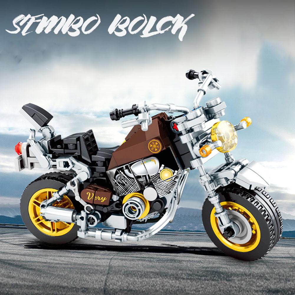 Motocross Building Blocks Toy Children Educational Assembled Off-road Racing Motorcycle Toys