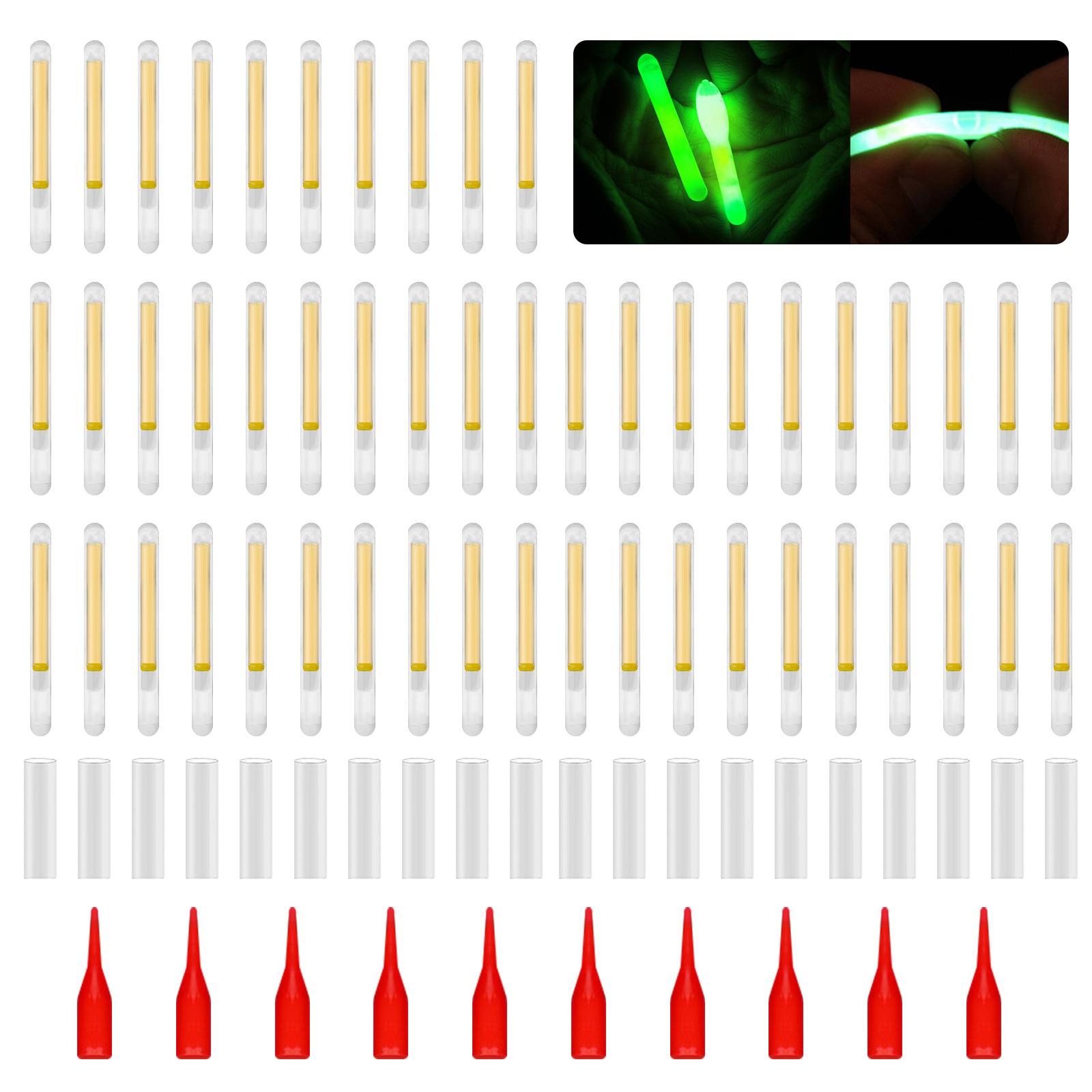 Fishing Light Stick Glows Tip Glowing Fishing Rod Fihisng Green Fluorescent Light Rod Glows Stick