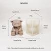 Teddy Bear Silicone Mold with Bow | DIY Candle Soap Resin Mold