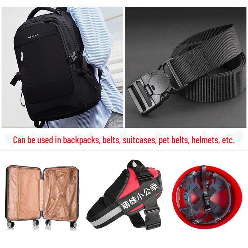 Curea de rucsac cu cataramă din plastic neagră reglabilă pentru mama și copilul și accesoriu pentru geantă pentru bagaje