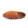 New autumn suede business casual leather shoes for men Korean-style loafers trendy pointed-toe suede soft-soled bean shoes