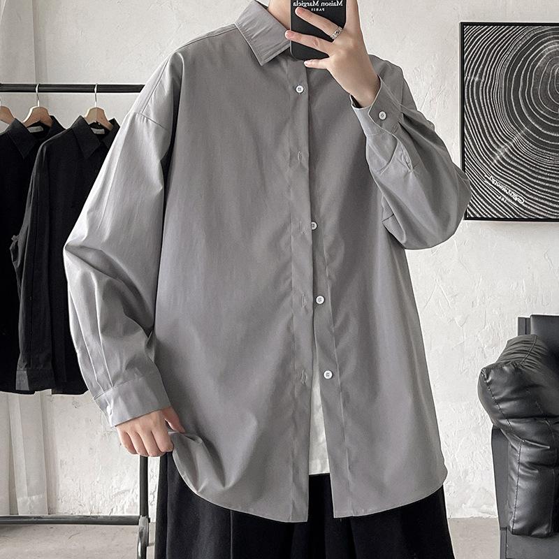2026 Men Oversize Shirts Spring Men Preppy Shirt Unisex Woman Casual Street Fashion Blouses Streetwear Men Clothing