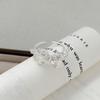 Wind Fashion Super Fairy Love Zir*****Pen Ring Niche High Sense Stacking Wearing Personalized Ring