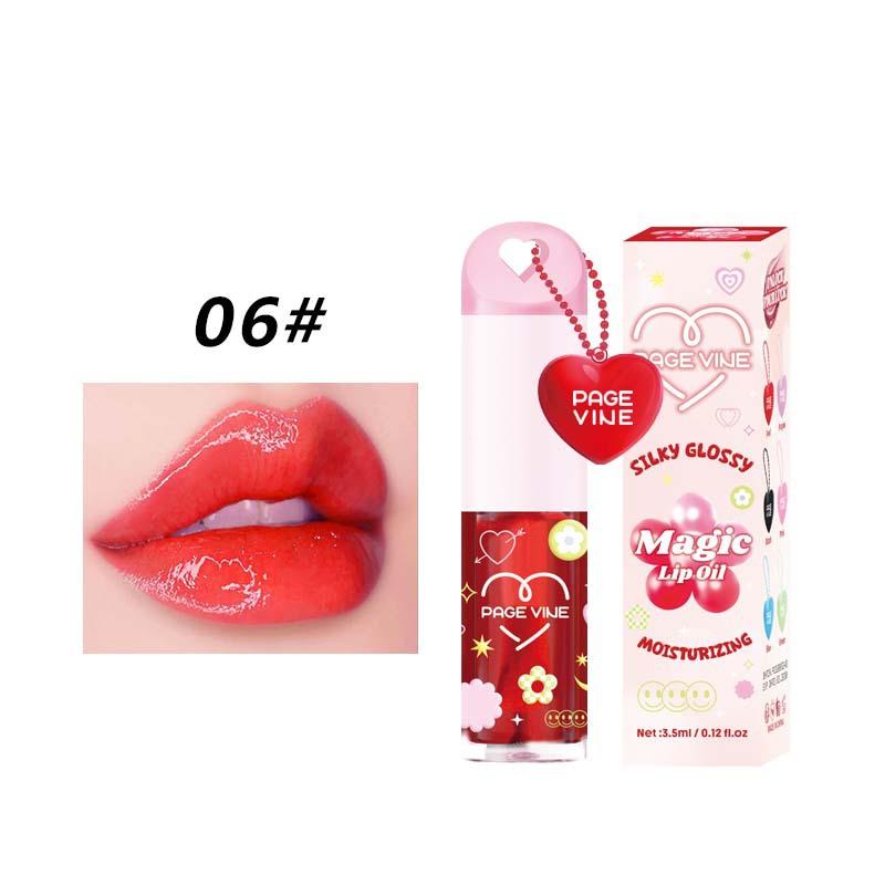 Mirror Pearl Lip Gloss Temperature Changing Soft Lip Oil Moisturizing Rich Lip Balm Waterproof Glass Liquid Lipstick Makeup