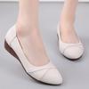 Scarpe da Donna Classiche a Punta Tonda di Alta Qualità Slip-on Primavera Tacco Quadrato Scarpe Casual da Donna Comfort Primavera Estate Scarpe con Tacco Rosso