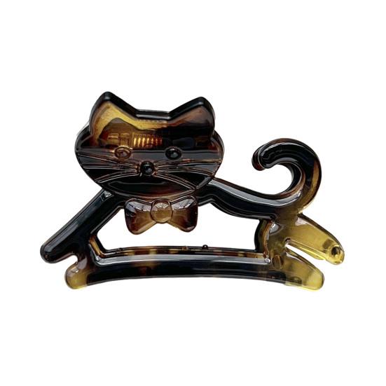 Girl Hair Claw Cat Design Anti-slip Teeth Hair Clip Back Head Shower Shark Hair Clip School Events Festive Hair Accessory