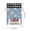 Drawstring Closure Large Christmas Present Bag Flannel Print for For FOREST Santa Kids Holiday Use 37 by 56 Centimeters