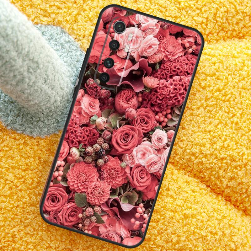 Beautiful Garden Red Roses Flowers Case For Xiaomi 15T 14T 13T 14 15 Ultra 17 Pro Max Cover For POCO F8 F7 F5 F6 X5 X6 X7 Pro