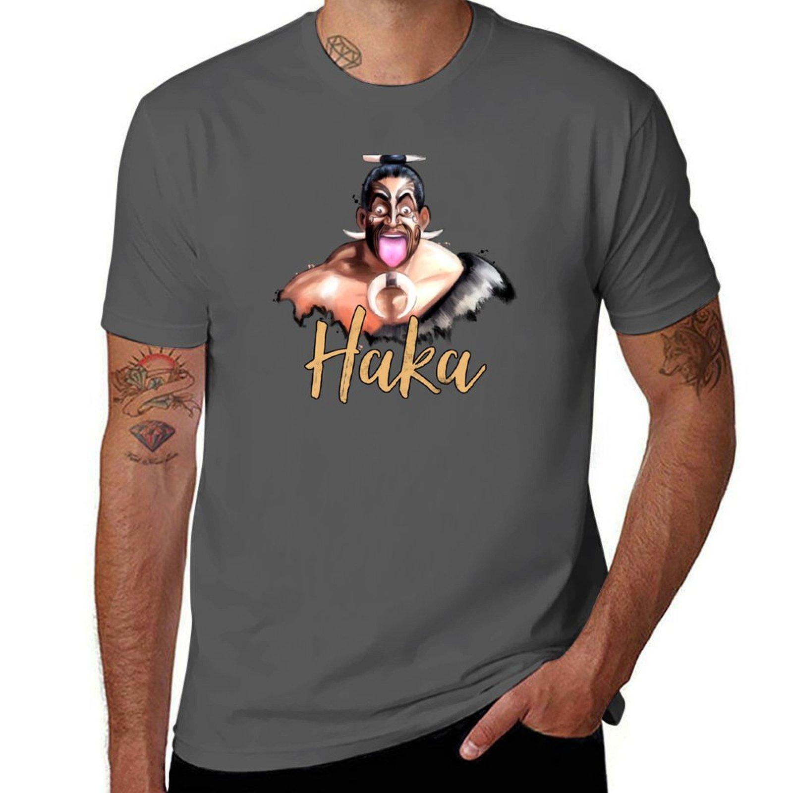 

Haka Dance T-Shirt t shirt for man 100 percent cotton t shirt personalised t shirts for man slim fit T-Shirt 4XL