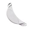 1pc Stainless Steel Water Filter Strainer Plate, Moon-shaped Water Filter for Fruits and Vegetables, Kitchen Tool